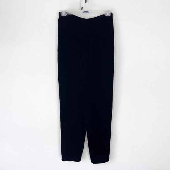 Eileen Fisher Silk Blend Velvet Pants - Picture 4 of 6